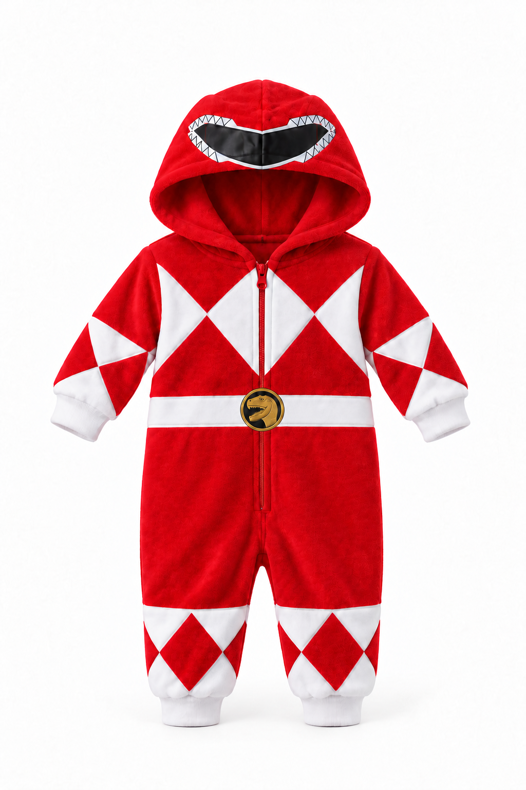 Matching Red Ranger baby onesie